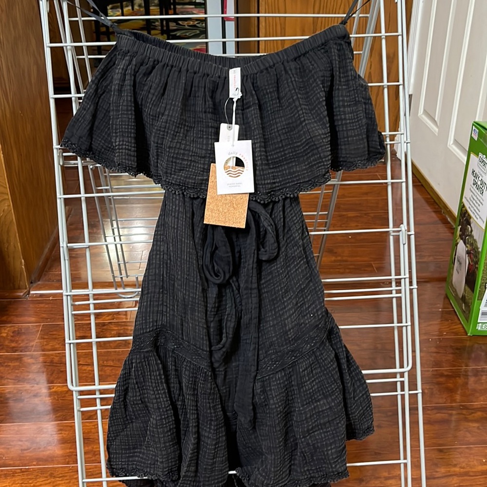 Daily Practice Anthropologie Black mini dress size L